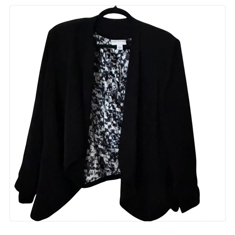 Pure energy size XL black open front laser waterfall front lined